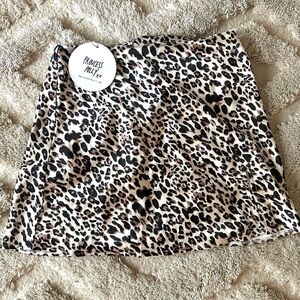 NWT Princess Polly Cheetah Print Mini Skirt